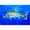 Carolines Treasures Fish Headed Downstream Fabric Placemat MW1124PLMT